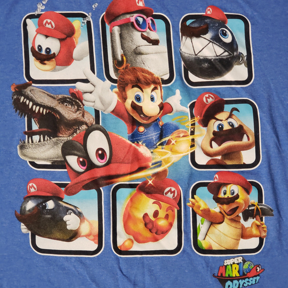 Super Mario Odyssey XL Graphic T Shirt - Picture 1 of 2